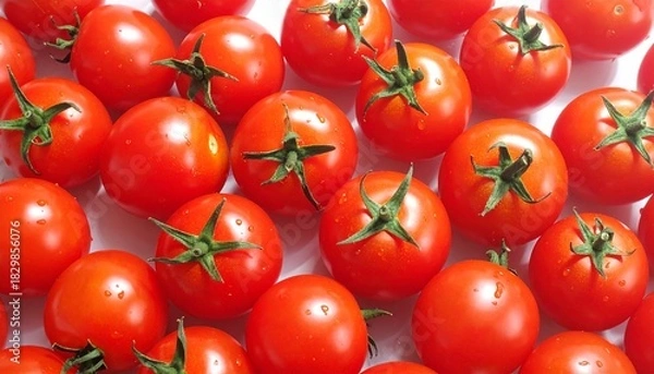 Fototapeta 真っ赤な大量のミニトマト