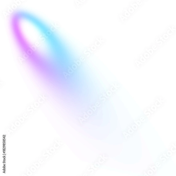 Fototapeta Abstract pink cyan white shape isolated on transparent background  for banner, cover, poster, presentation. Glowing light effect.