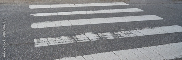 Obraz Straße mit Zebrastreifen