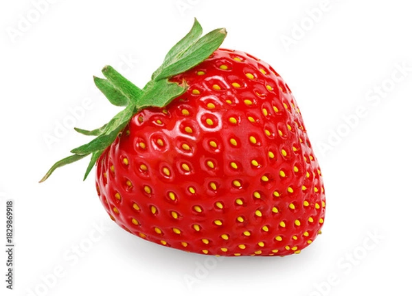Obraz strawberry isolated on white background. macro. clipping path