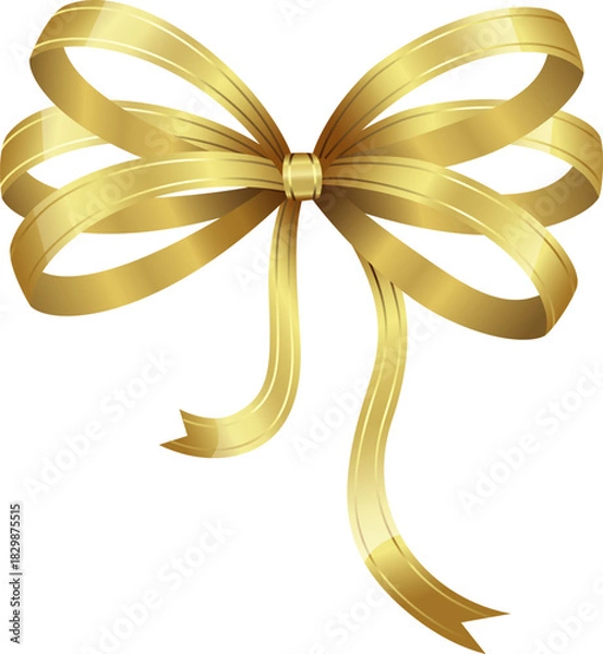 Obraz Elegant decorative ribbon bow vector