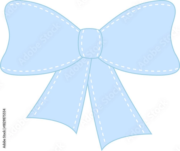 Obraz Elegant decorative ribbon bow vector