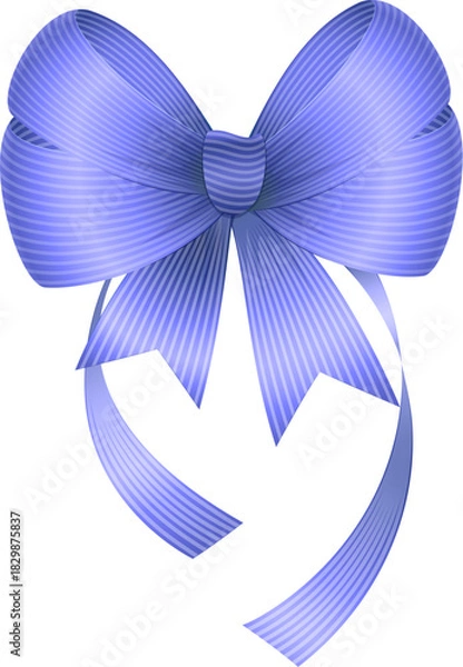 Obraz Elegant decorative ribbon bow vector