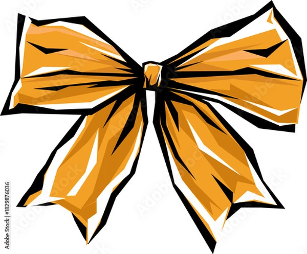 Obraz Elegant decorative ribbon bow vector