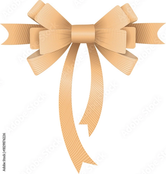 Obraz Elegant decorative ribbon bow vector