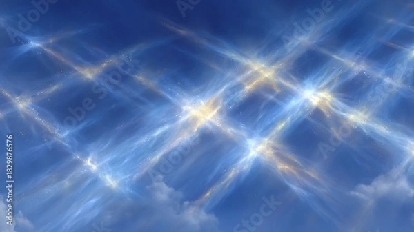 Obraz Abstract Blue Water Surface Reflections Light Patterns.