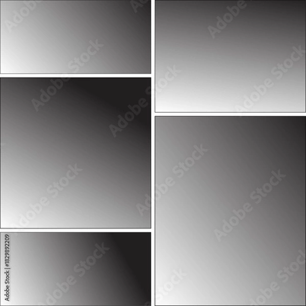 Obraz Bento grid gradient shape