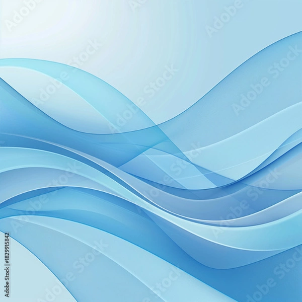 Obraz Deep Blue Fluid Abstract Wave Background