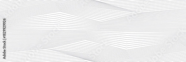 Obraz Abstract grey lines refraction vector background. Vector ilustration