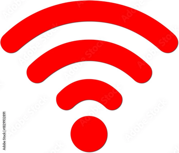 Fototapeta wifi logo png – Wireless Internet Logo on Transparent Background