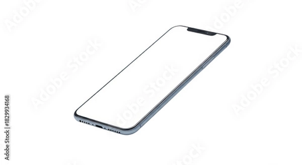 Obraz Modern smartphone mockup isolated on transparent background