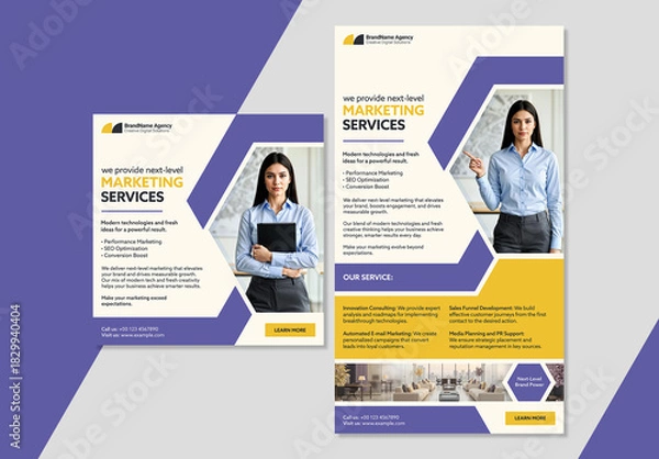 Obraz Creative Digital Agency Social Media Layout