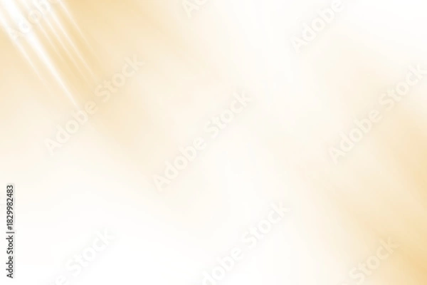 Fototapeta Abstract soft light rays background with warm beige gradient effect isolated on transparent background