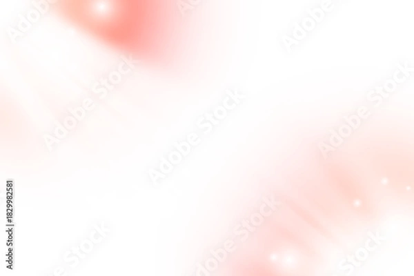Fototapeta Abstract soft pink and white light flare background with bokeh effect isolated on transparent background