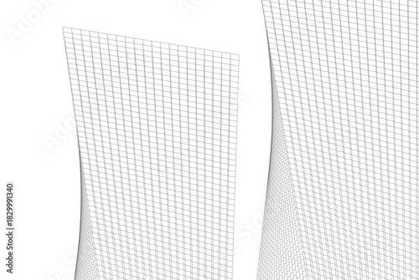 Fototapeta Abstract modern architecture, 3D rendering