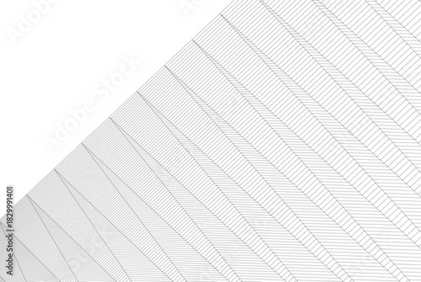 Fototapeta Abstract modern architecture, 3D rendering