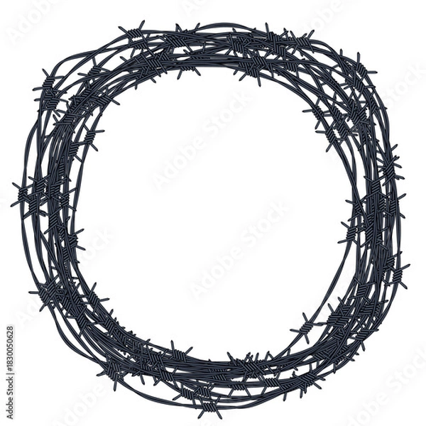 Obraz Barbed wire bundle