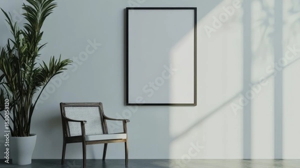 Obraz Minimal Wall Poster Realistic Mockup