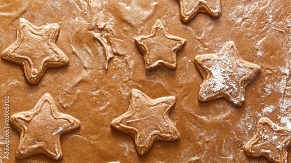 Obraz Gingerbread Backed Brown Texture Background