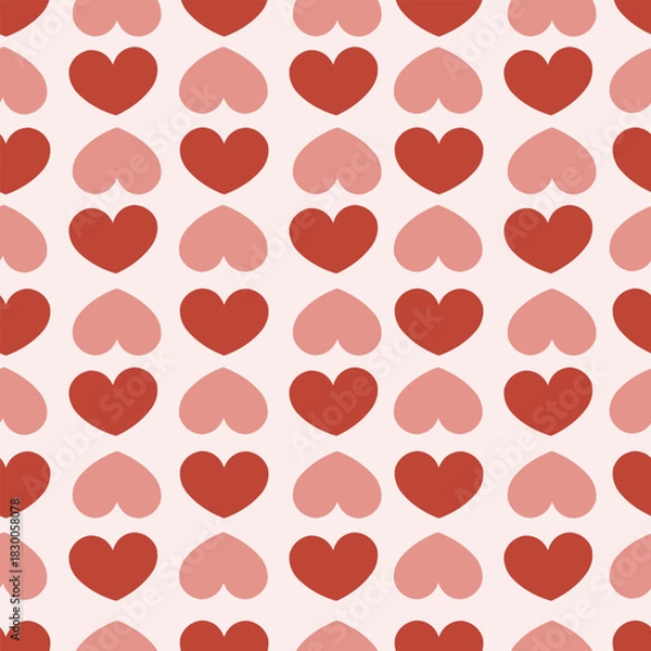 Fototapeta Cute Mini Hearts Seamless Pattern III
