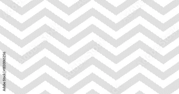 Obraz Abstract black halftone chevron pattern background with zigzag dotted lines creating dynamic geometric texture