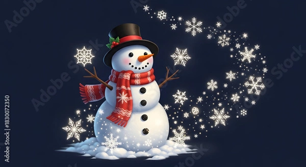 Fototapeta miracle snowman