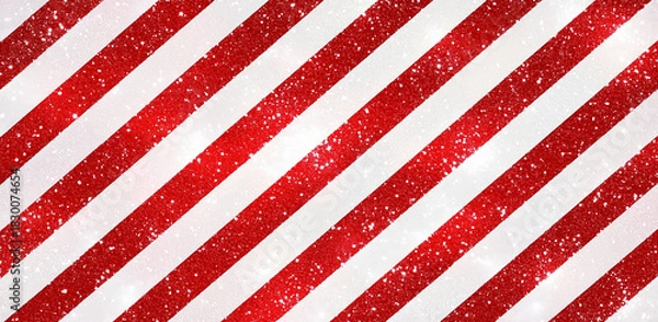 Obraz red and white glitter diagonal stripe pattern background