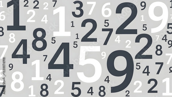Fototapeta Numbers Chaos