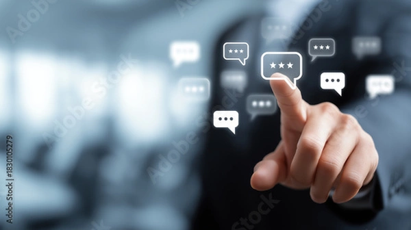 Obraz Customer Review and Feedback Concept