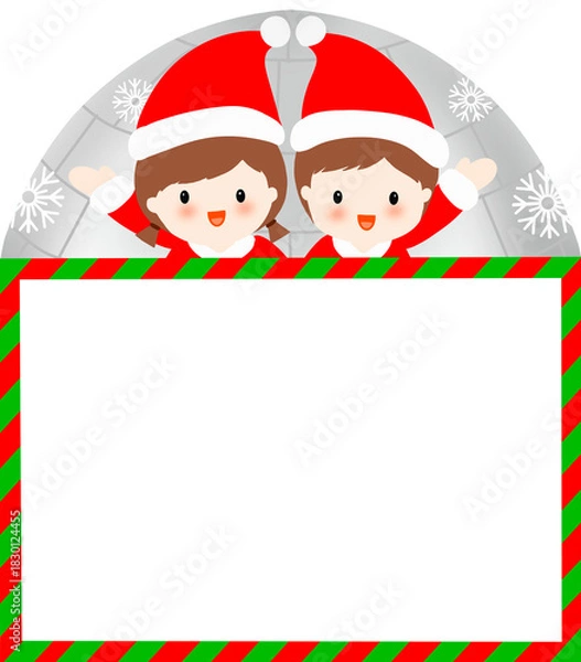 Obraz christmas greeting card