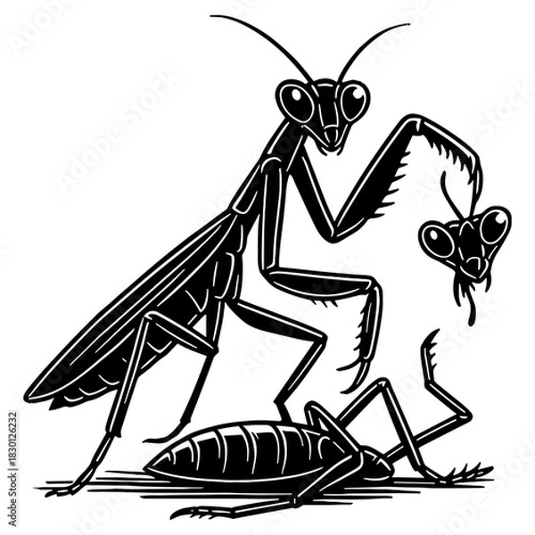 Fototapeta Louva-a-deus