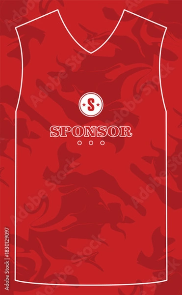 Fototapeta Football Jersey Design 