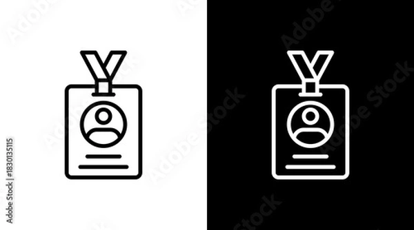 Obraz Event Badge With Icon Set Design