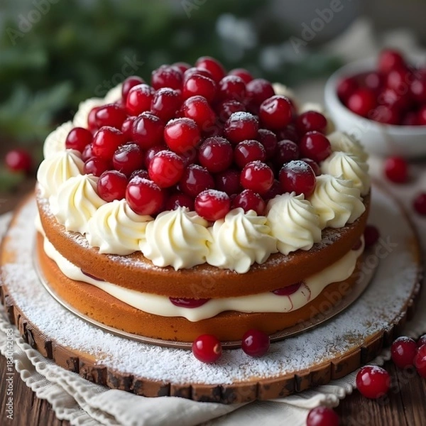 Obraz Cherry-Topped Cake