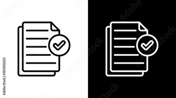 Obraz Compliance With Icon Set Design