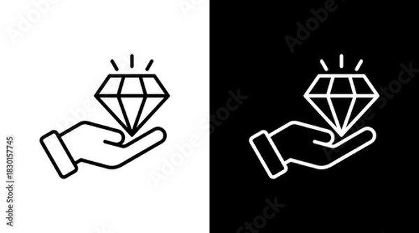 Fototapeta Value Proposition With Icon Set Design