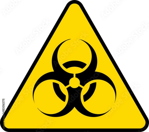 Obraz biohazard warning sign vector