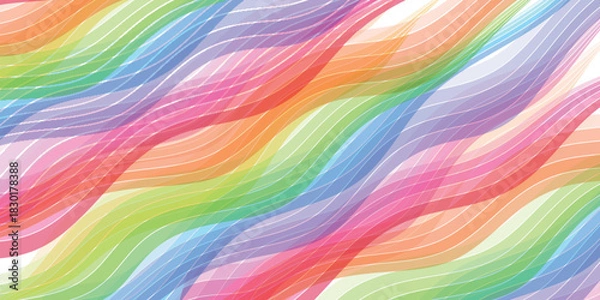 Obraz 和柄　カラフル　模様　背景