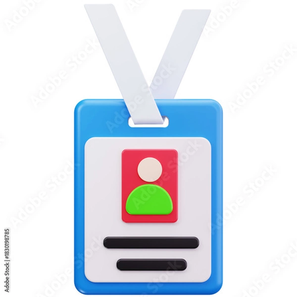 Fototapeta Employee ID Badge