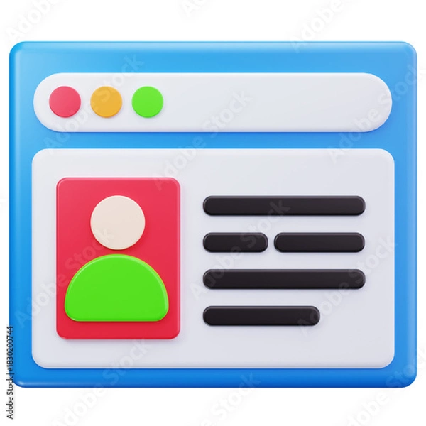 Obraz Employee Profile Website