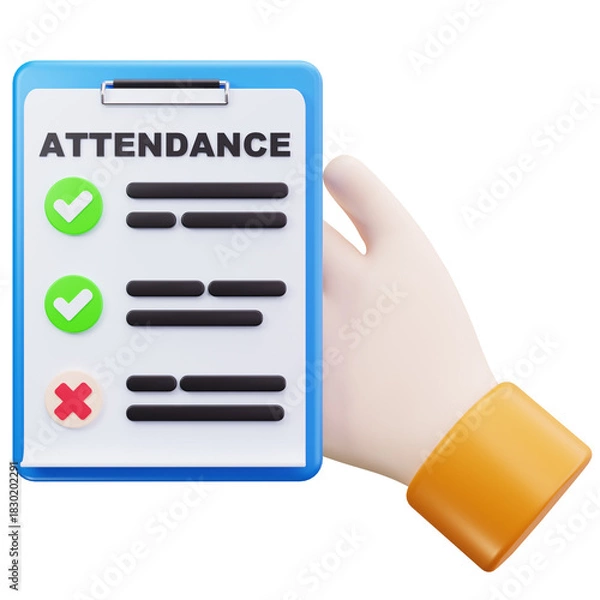 Obraz Attendance Approval Sheet