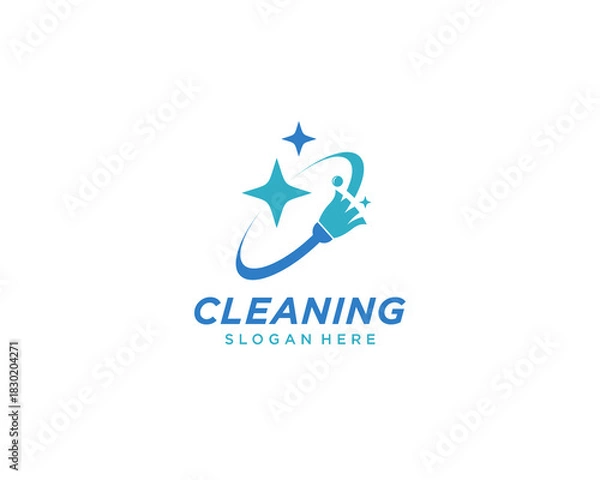 Obraz Cleaning logo