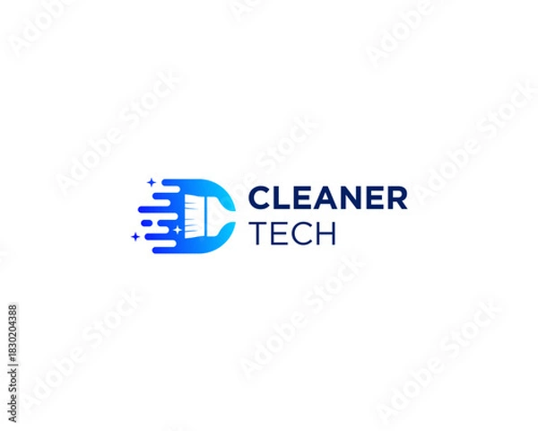 Obraz Cleaner tech logo