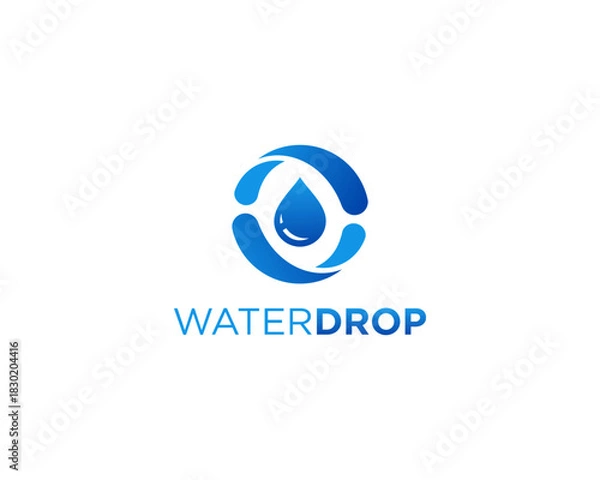 Obraz Water drop logo