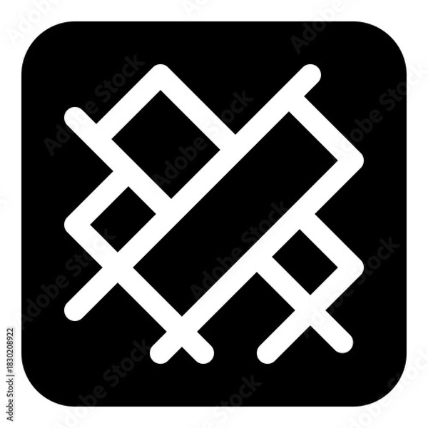 Obraz District icon for area and location