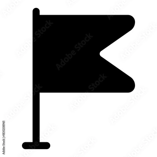 Obraz Flag icon for location and marking