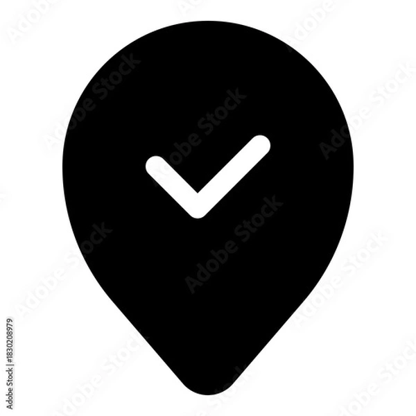 Obraz Marker icon for location and identification