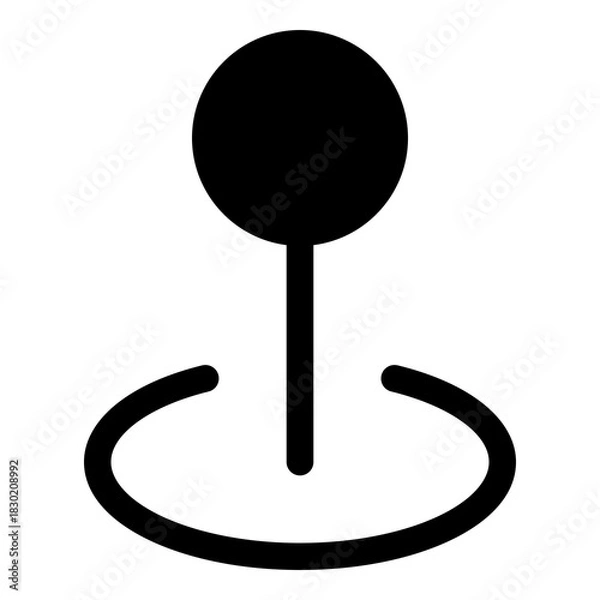 Obraz Pin location icon for destination and maps