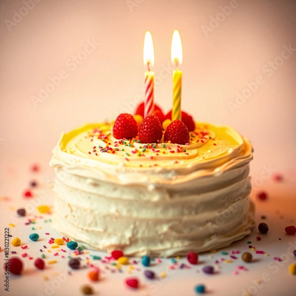 Fototapeta vanilla cake