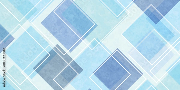 Obraz 和柄　青　模様　背景